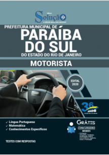 Apostila Prefeitura de Paraíba do Sul - RJ 2021 - Motorista [+Conteúdo Extra]