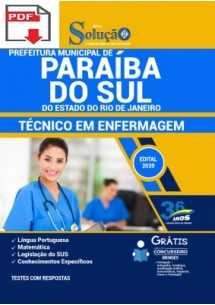 [Apostila Digital] (PDF) Prefeitura de Paraíba do Sul - RJ 2021 - Técnico em Enfermagem [+Conteúdo Extra]